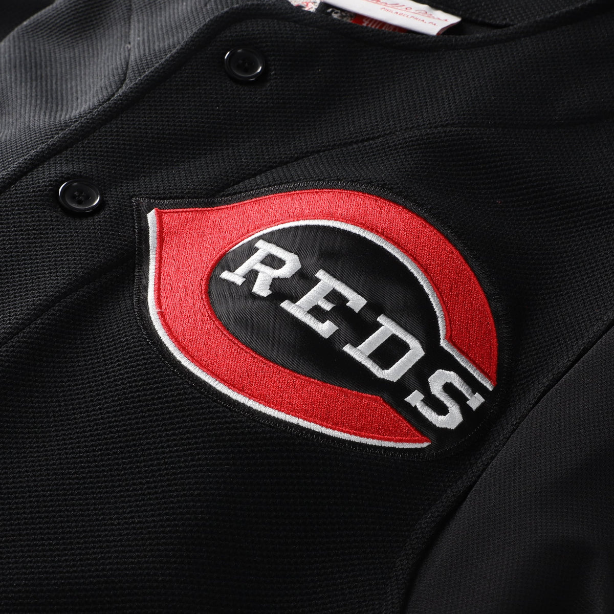 Men's Cincinnati Reds Ken Griffey Jr. Mitchell & Ness Black Cooperstown Collection Authentic Mesh Batting Practice Jersey - 5