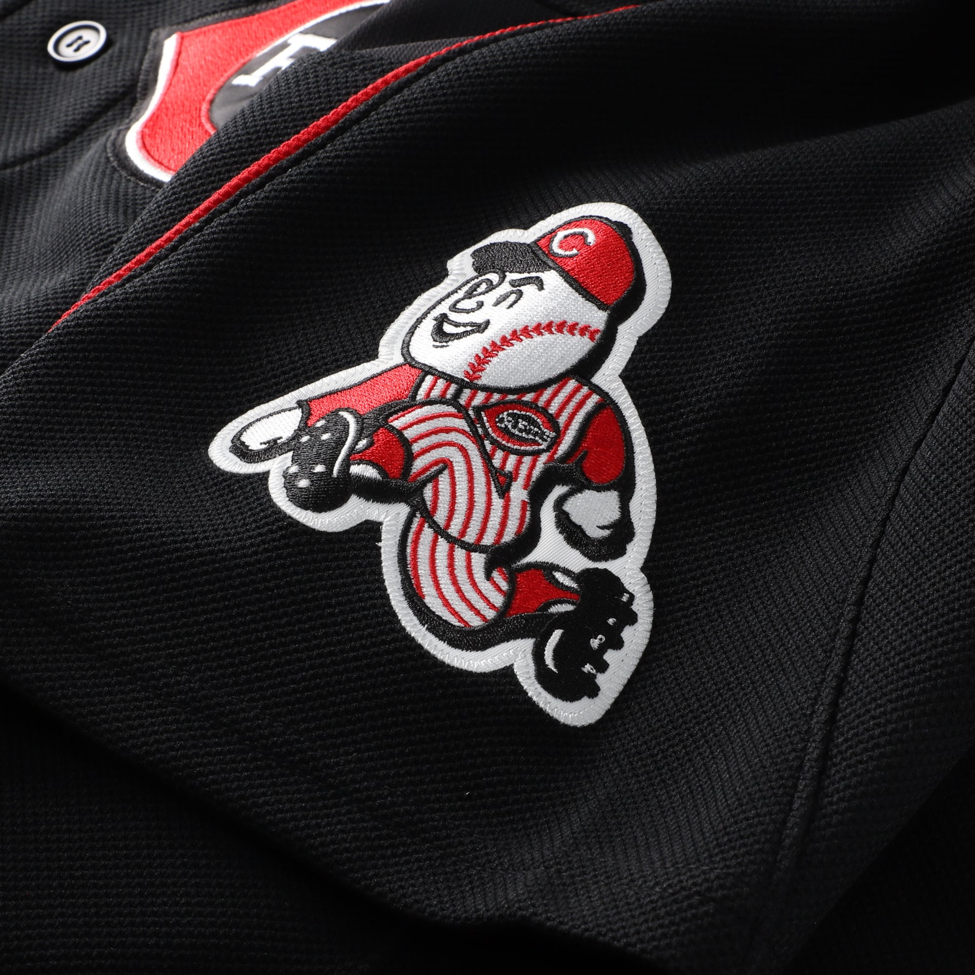 Men's Cincinnati Reds Ken Griffey Jr. Mitchell & Ness Black Cooperstown Collection Authentic Mesh Batting Practice Jersey - 7
