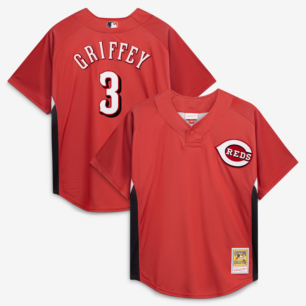 Men's Cincinnati Reds Ken Griffey Jr. Mitchell & Ness Red Authentic Batting Practice Jersey - 2