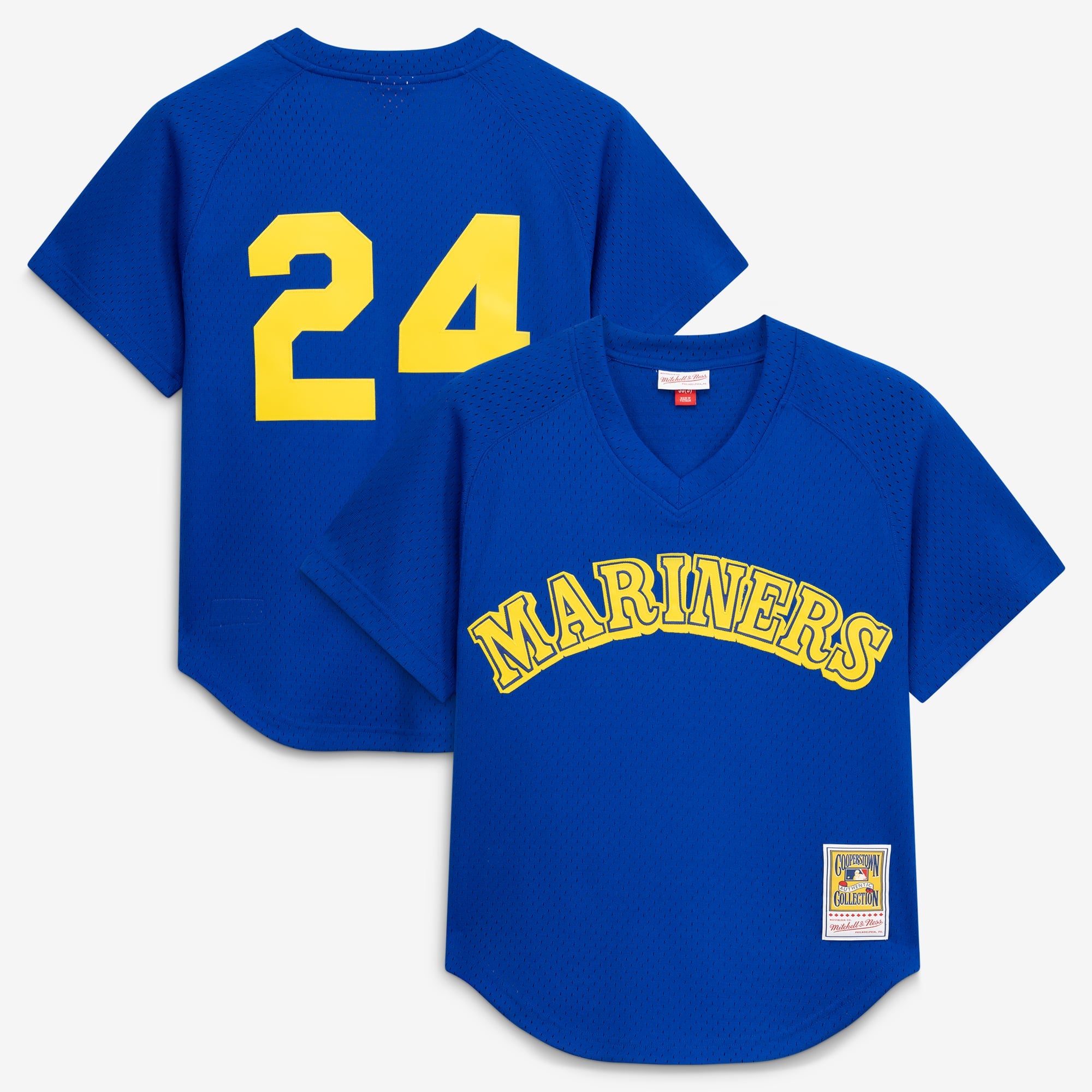 Men's Seattle Mariners Ken Griffey Jr. Mitchell & Ness Royal Authentic Batting Practice Jersey - 2