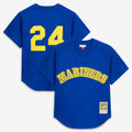 Men's Seattle Mariners Ken Griffey Jr. Mitchell & Ness Royal Authentic Batting Practice Jersey