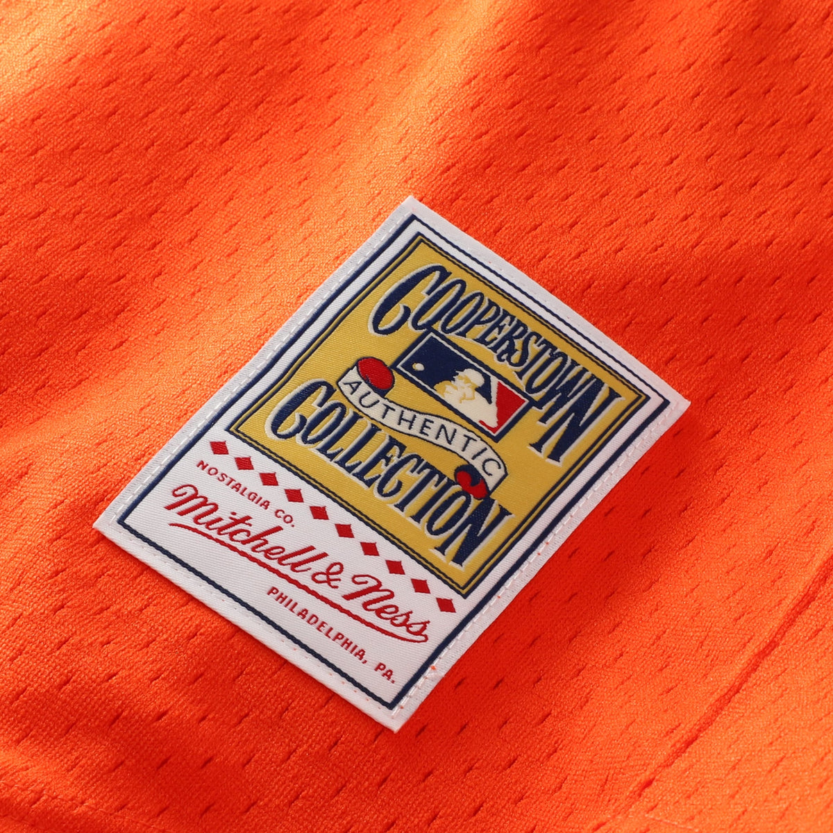 Men's Detroit Tigers Kirk Gibson Mitchell & Ness Orange Cooperstown Collection Mesh Batting Practice Button-Up Jersey - 8