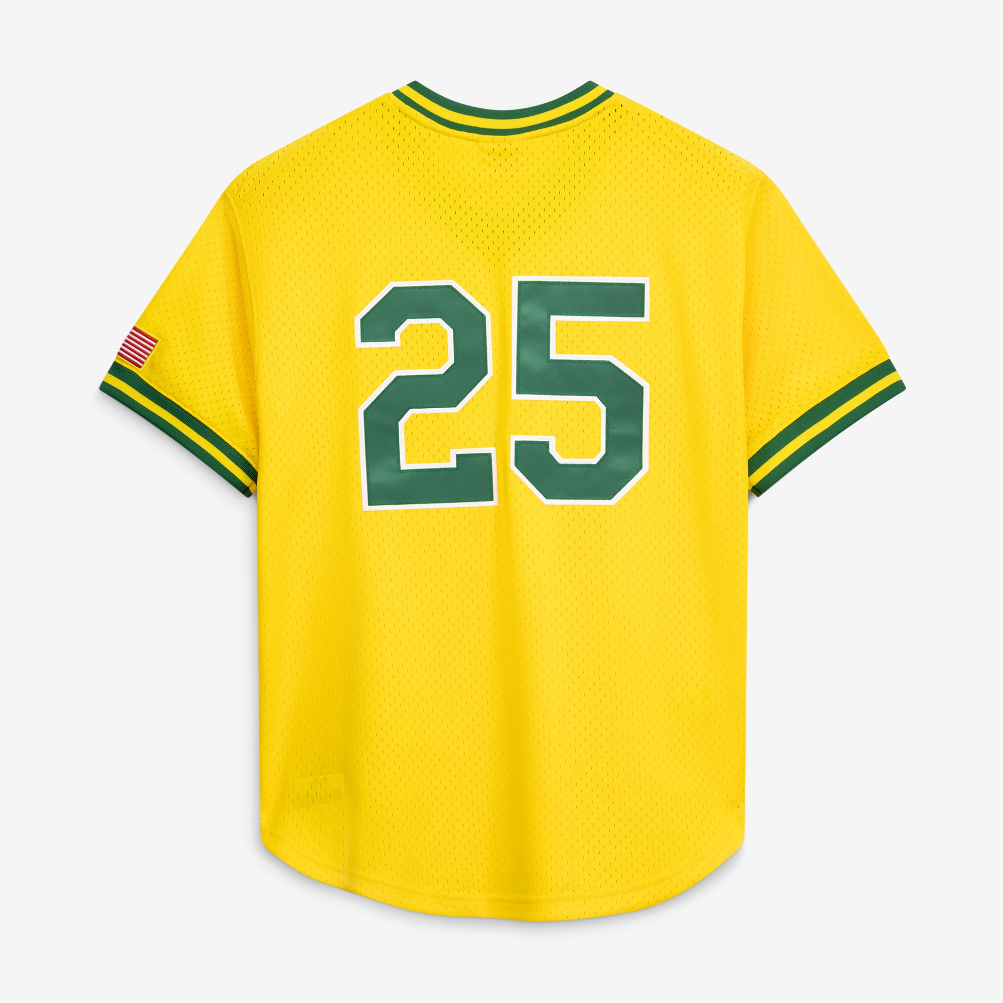 Men's Athletics Mark McGwire Mitchell & Ness Gold Authentic Batting Practice Jersey - 4