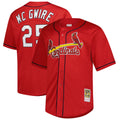 Men's St. Louis Cardinals Mark McGwire Mitchell & Ness Red Big & Tall Cooperstown Mesh Batting Practice Jersey