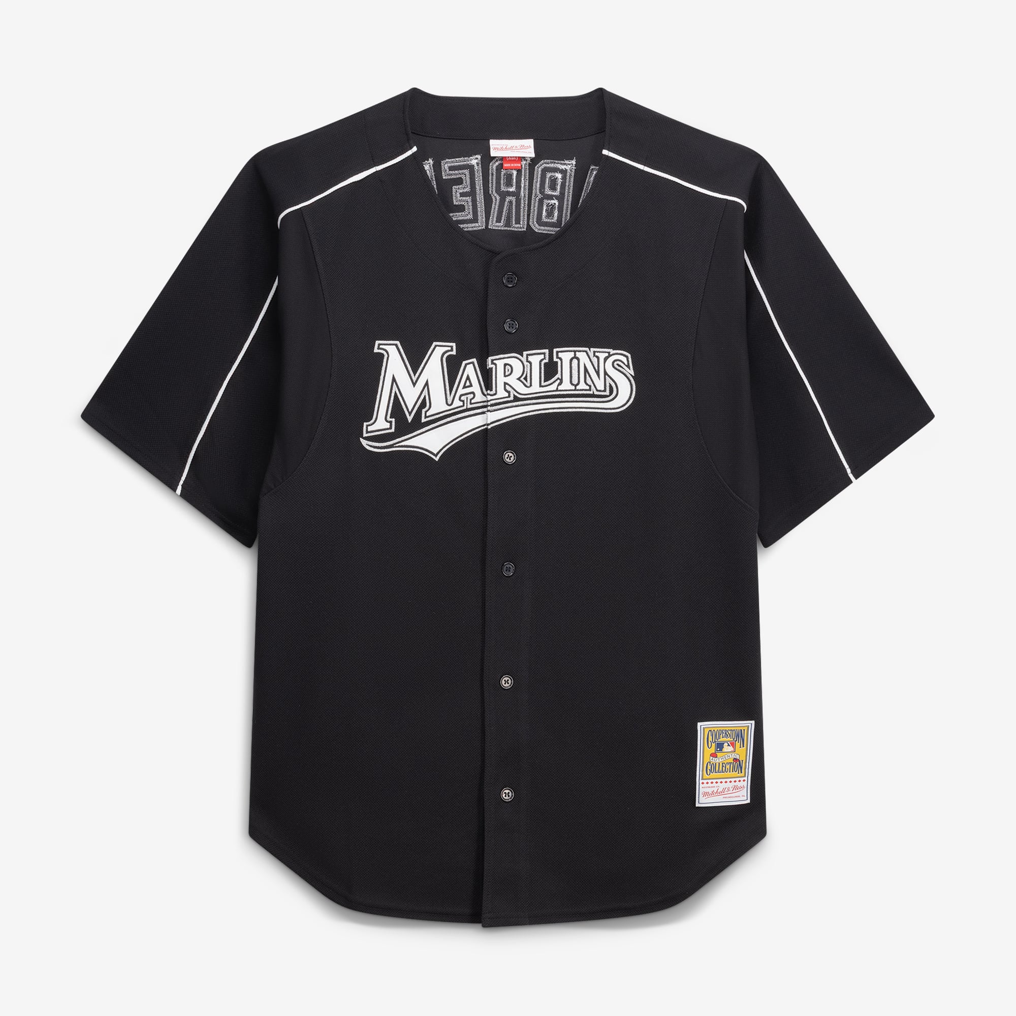 Men's Miami Marlins Miguel Cabrera Mitchell & Ness Black Big & Tall Cooperstown Mesh Batting Practice Jersey - 3