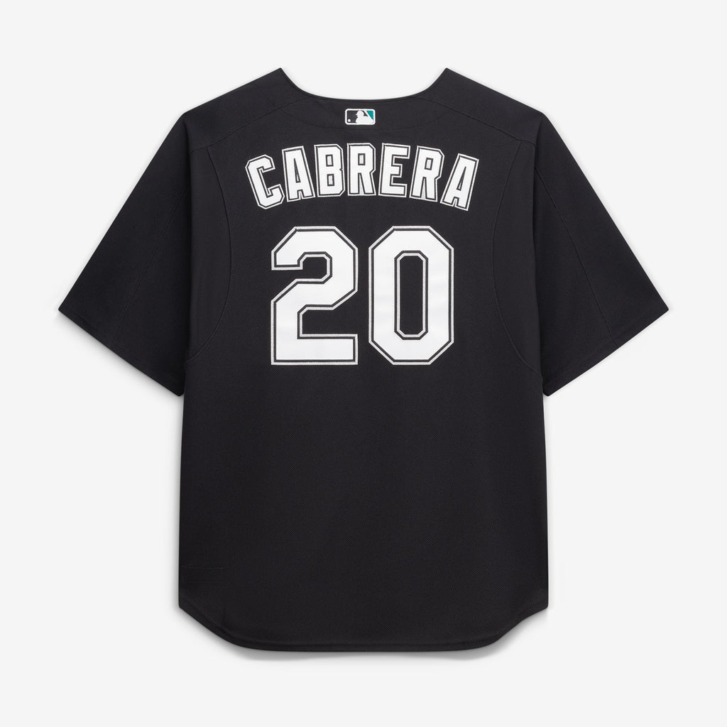 Men's Miami Marlins Miguel Cabrera Mitchell & Ness Black Big & Tall Cooperstown Mesh Batting Practice Jersey - 4