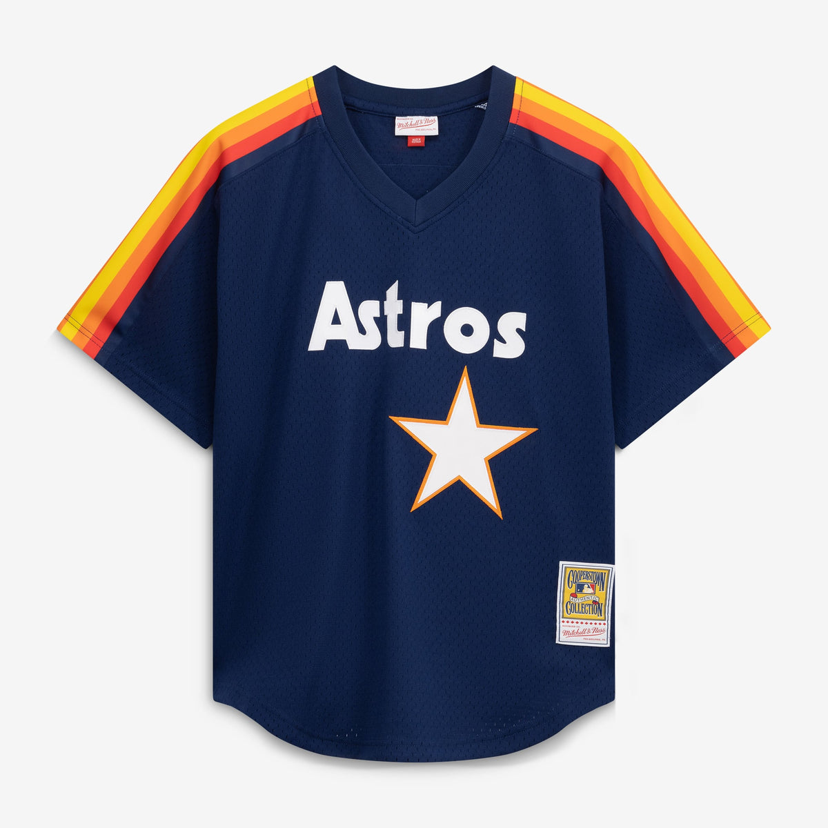 Men's Houston Astros Nolan Ryan Mitchell & Ness Navy Authentic Batting Practice Jersey - 3