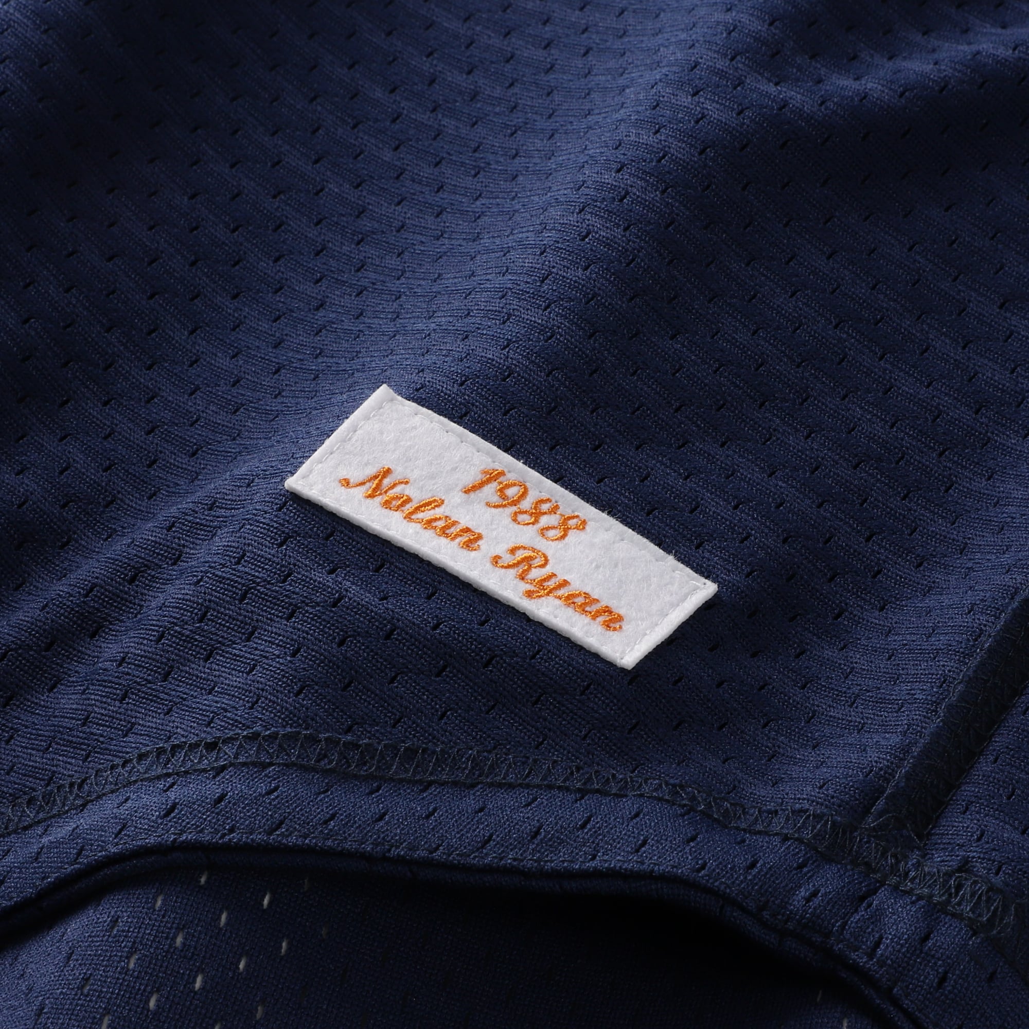 Men's Houston Astros Nolan Ryan Mitchell & Ness Navy Cooperstown Collection Big & Tall Mesh Batting Practice Jersey - 7