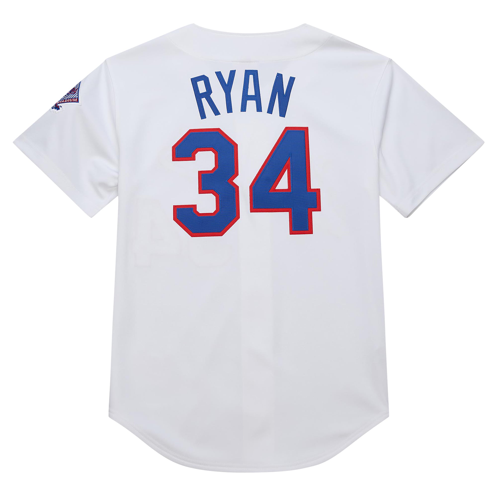Men's Texas Rangers Nolan Ryan Mitchell & Ness White 1993 Cooperstown Collection Authentic Jersey - 4