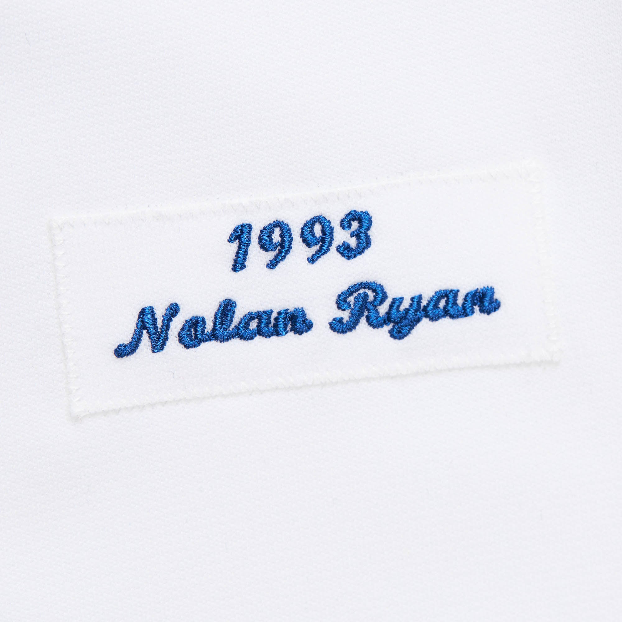 Men's Texas Rangers Nolan Ryan Mitchell & Ness White 1993 Cooperstown Collection Authentic Jersey - 5