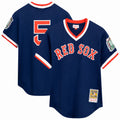Men's Boston Red Sox Nomar Garciaparra Mitchell & Ness Navy Big & Tall Cooperstown Mesh Batting Practice Jersey