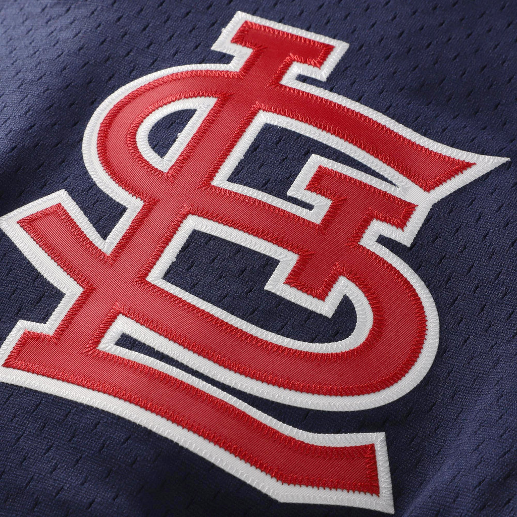 Men's St. Louis Cardinals Ozzie Smith Mitchell & Ness Navy Authentic Batting Practice Jersey - 5