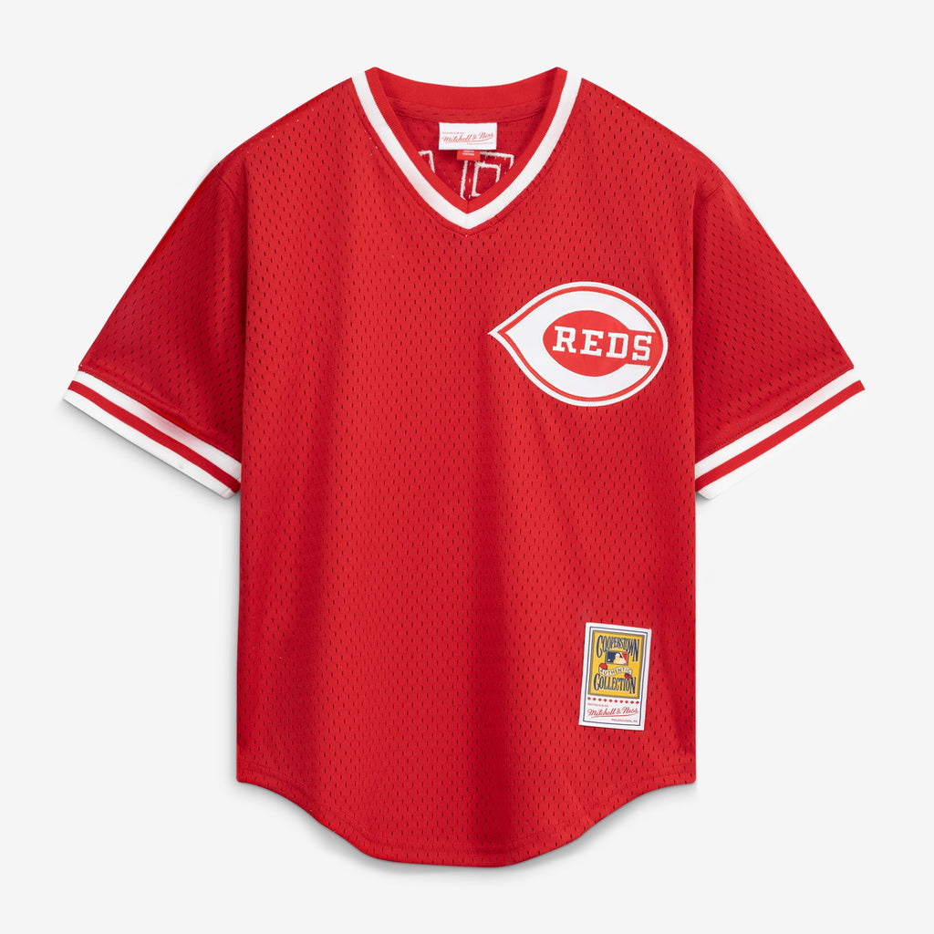 Men's Cincinnati Reds Pete Rose Mitchell & Ness Red Authentic Batting Practice Jersey - 3
