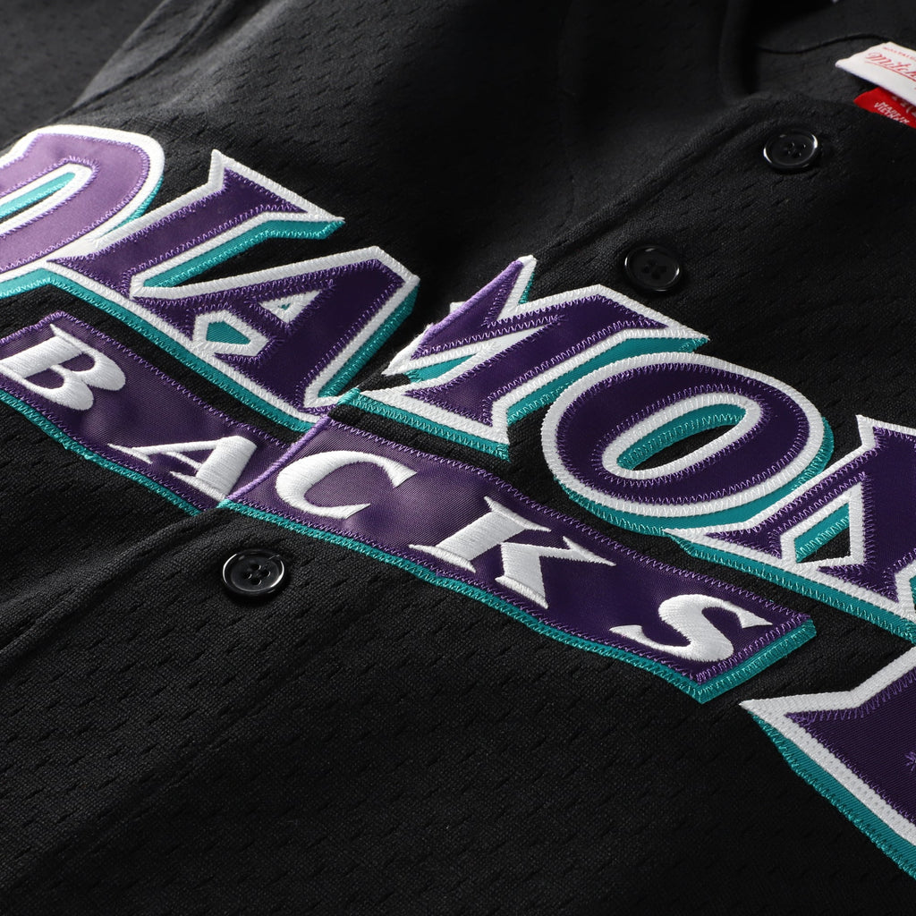 Men's Arizona Diamondbacks Randy Johnson Mitchell & Ness Black Big & Tall Cooperstown Mesh Batting Practice Jersey - 5
