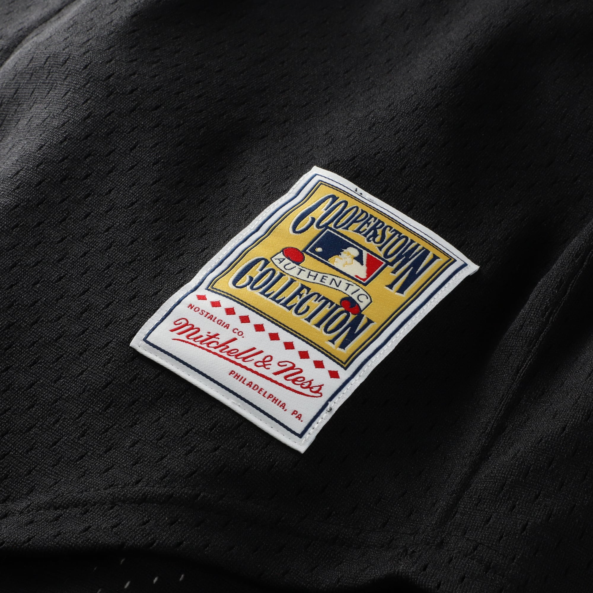 Men's Arizona Diamondbacks Randy Johnson Mitchell & Ness Black Cooperstown Collection Mesh Batting Practice Button-Up Jersey - 9
