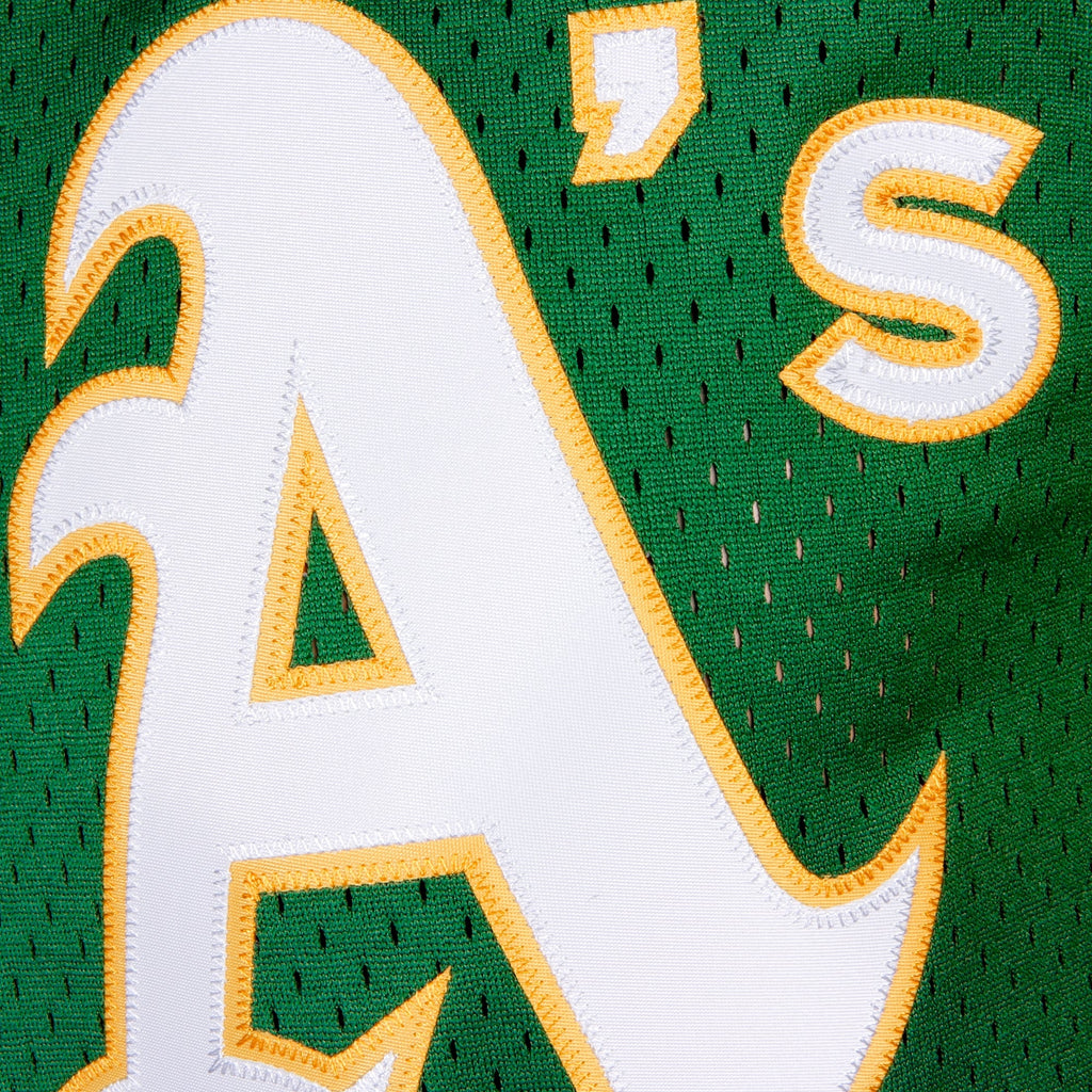 Men's Athletics Reggie Jackson Mitchell & Ness Green Authentic Batting Practice Jersey - 5
