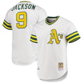 Men's Athletics Reggie Jackson Mitchell & Ness White 1972 Cooperstown Collection Authentic Jersey
