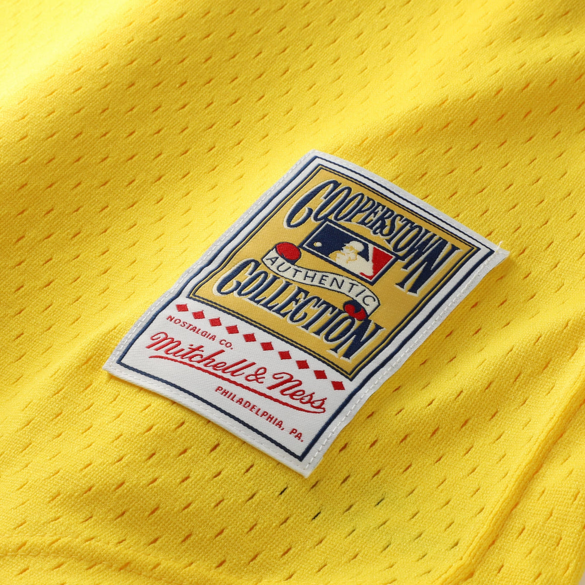 Men's Athletics Rickey Henderson Mitchell & Ness Yellow Authentic Batting Practice Jersey - 8