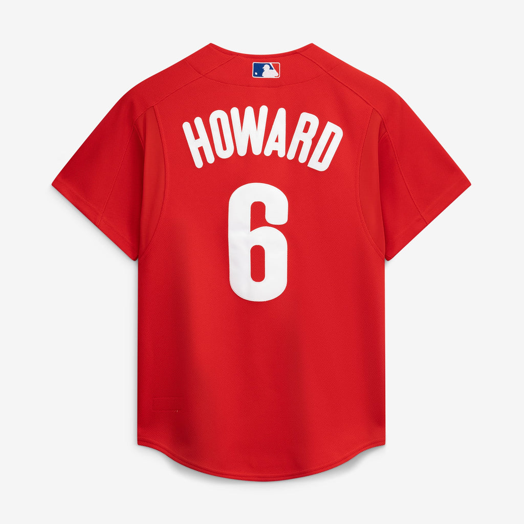 Men's Philadelphia Phillies Ryan Howard Mitchell & Ness Red Cooperstown Collection Batting Practice Jersey - 4