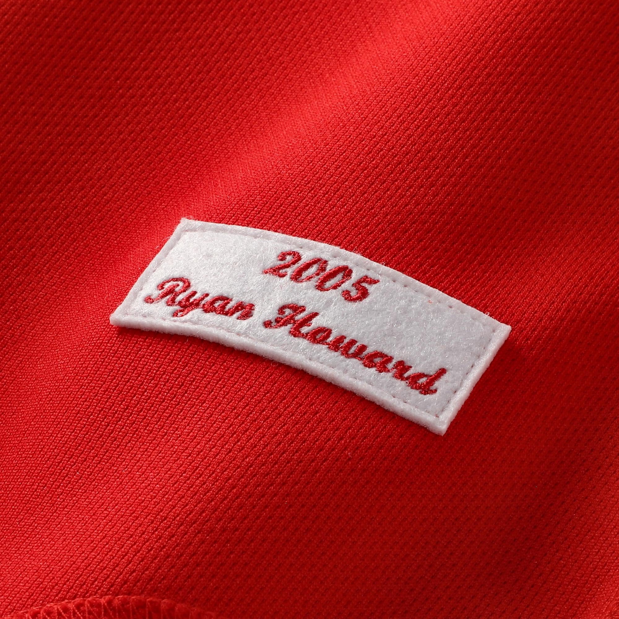 Men's Philadelphia Phillies Ryan Howard Mitchell & Ness Red Cooperstown Collection Batting Practice Jersey - 7