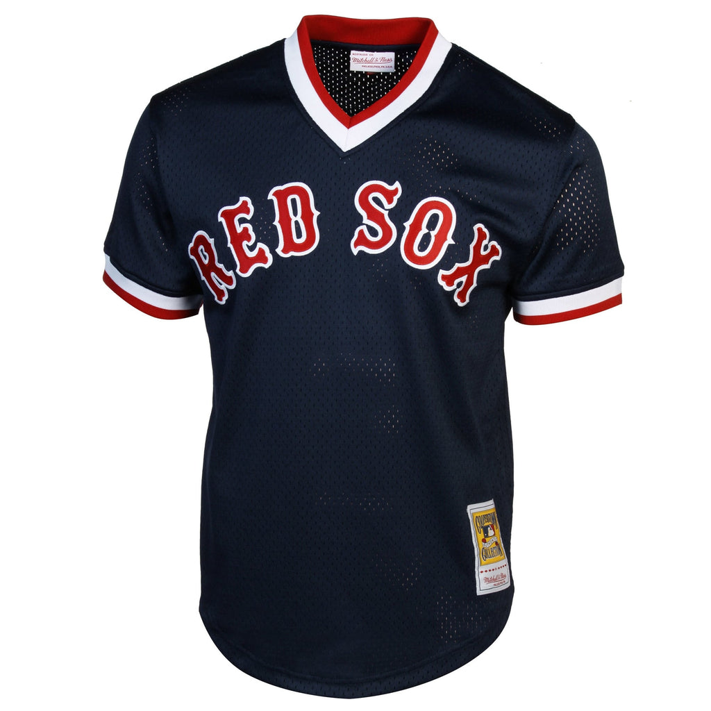 Men's Boston Red Sox Ted Williams Mitchell & Ness Navy Authentic Batting Practice Jersey - 3