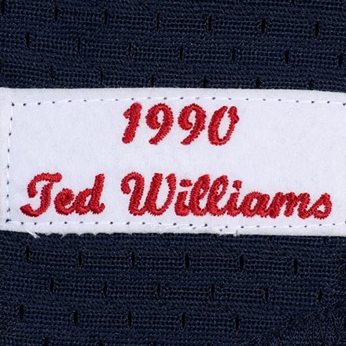 Men's Boston Red Sox Ted Williams Mitchell & Ness Navy Authentic Batting Practice Jersey - 6