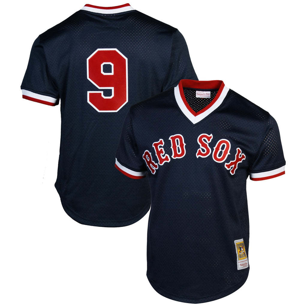 Men's Boston Red Sox Ted Williams Mitchell & Ness Navy Authentic Batting Practice Jersey