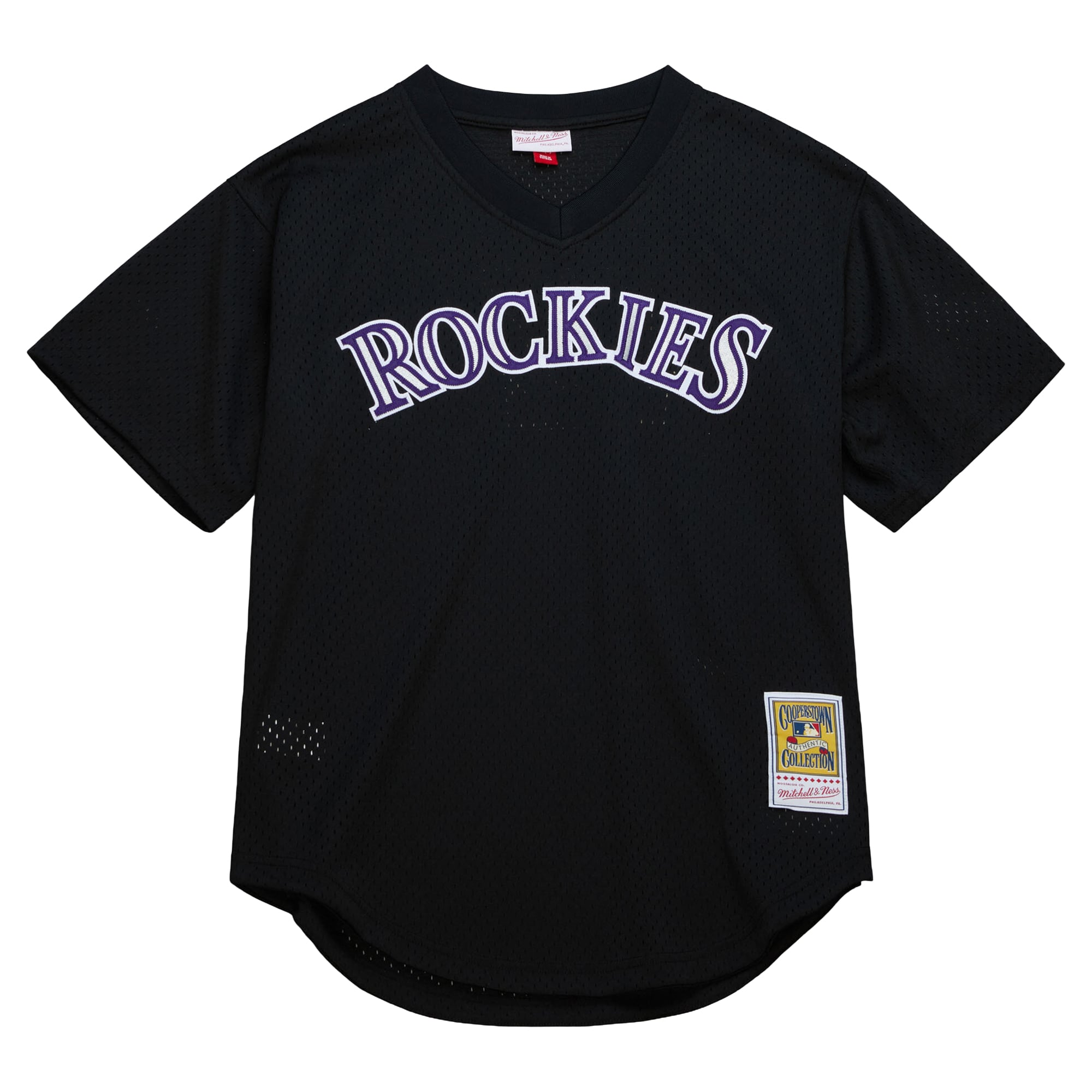 Men's Colorado Rockies Todd Helton Mitchell & Ness Black Authentic Batting Practice Jersey - 3