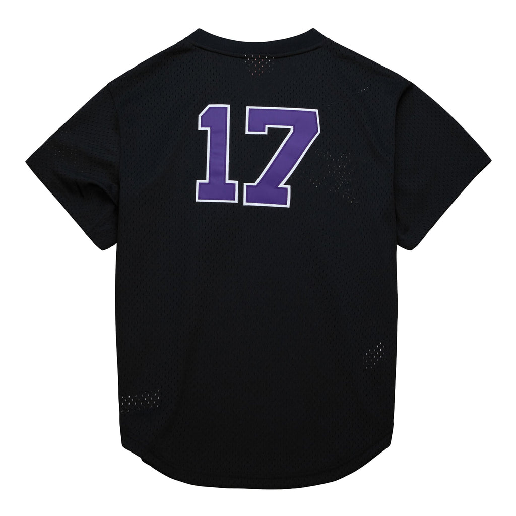 Men's Colorado Rockies Todd Helton Mitchell & Ness Black Authentic Batting Practice Jersey - 4