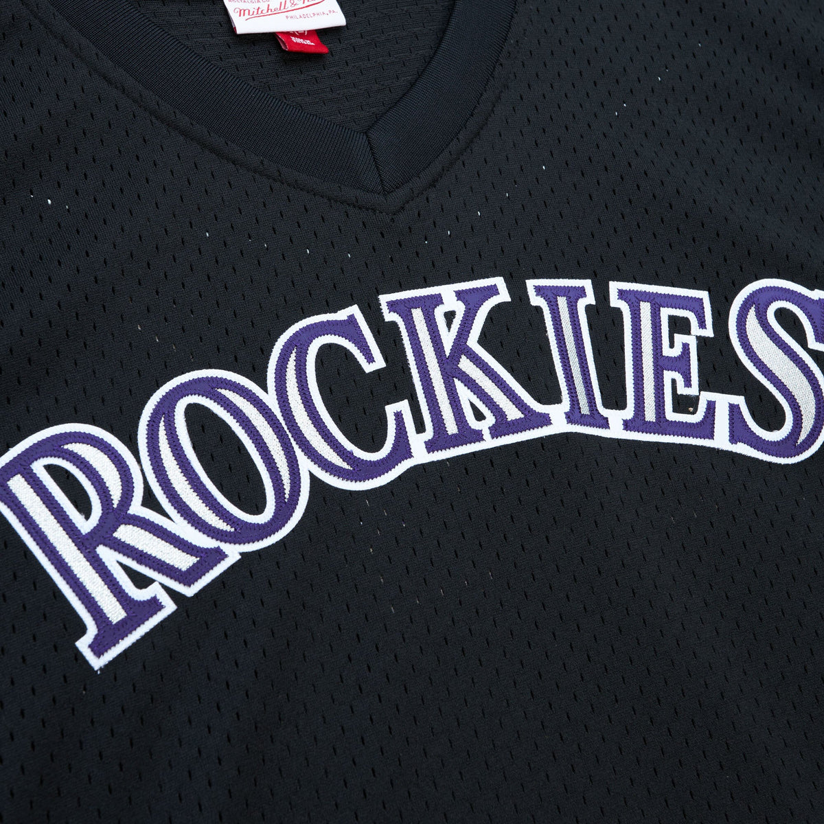 Men's Colorado Rockies Todd Helton Mitchell & Ness Black Authentic Batting Practice Jersey - 5