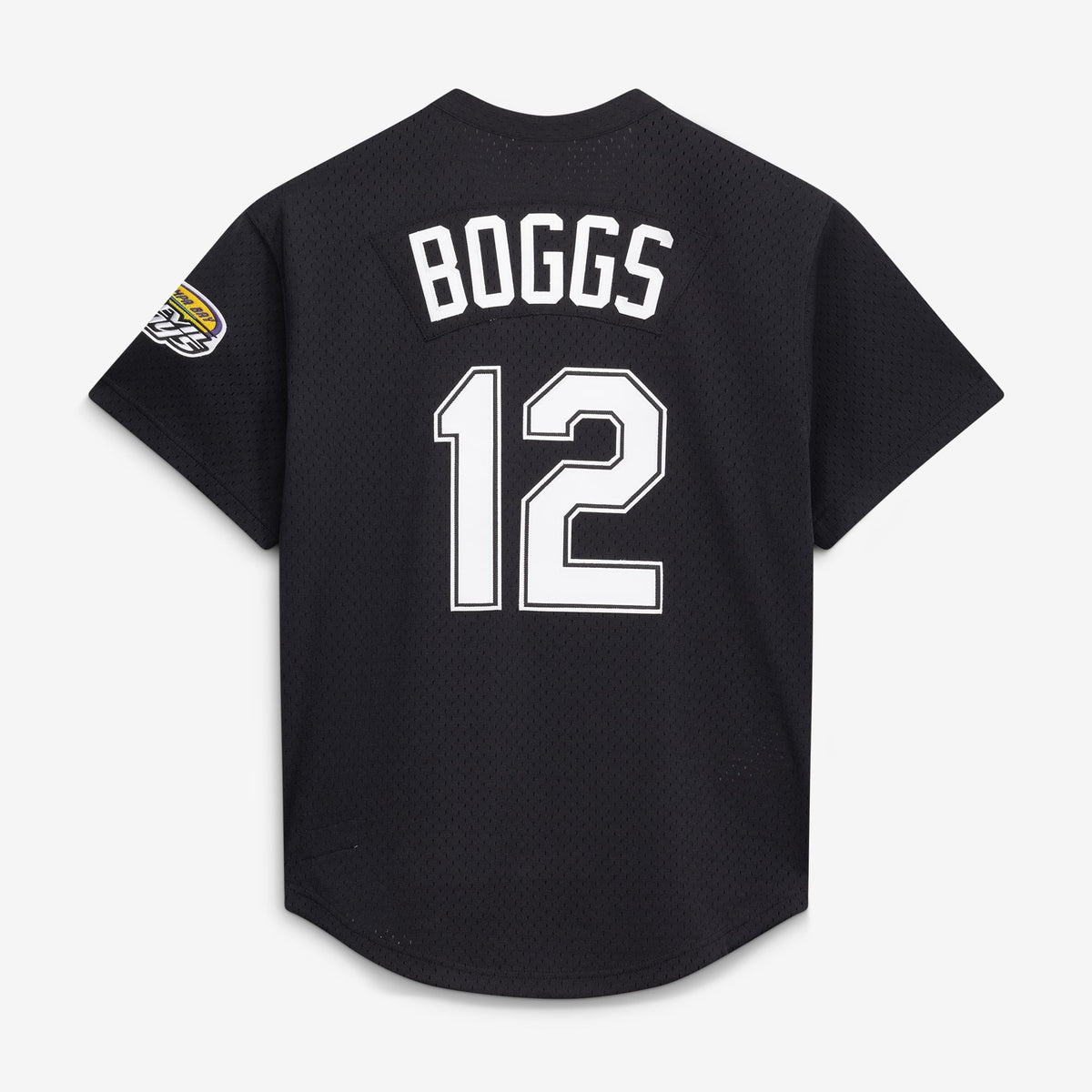 Men's Tampa Bay Rays Wade Boggs Mitchell & Ness Black Authentic Batting Practice Jersey - 4
