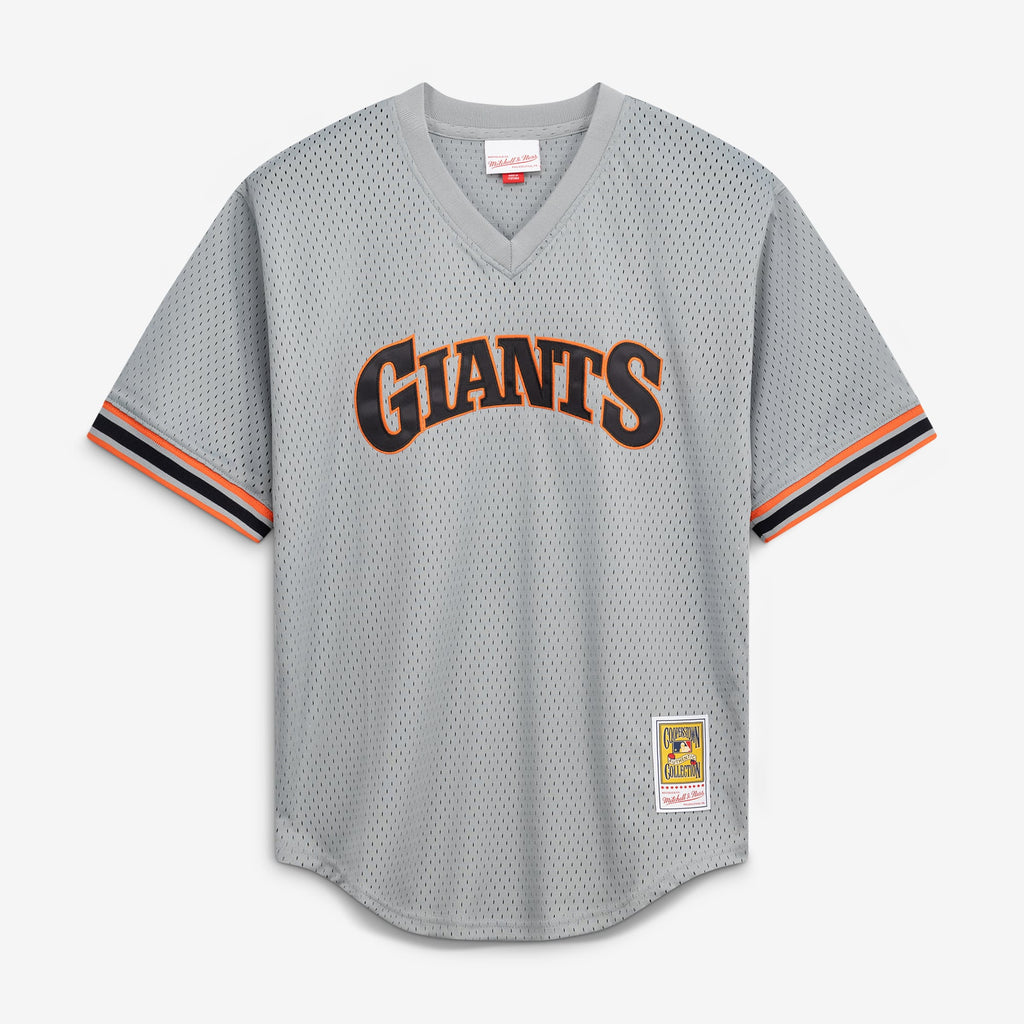 Men's San Francisco Giants Will Clark Mitchell & Ness Gray Authentic Batting Practice Jersey - 3
