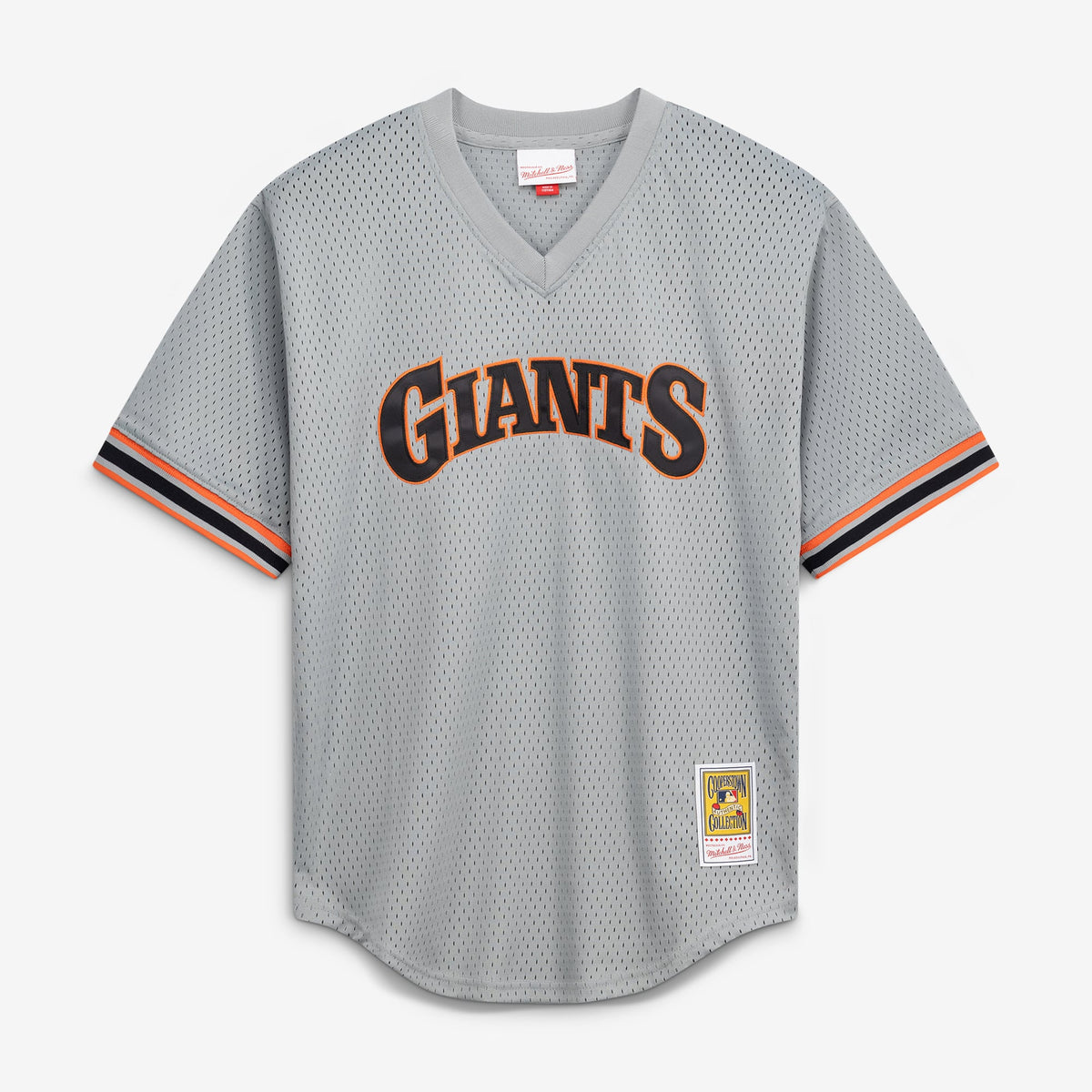 Men's San Francisco Giants Will Clark Mitchell & Ness Gray Authentic Batting Practice Jersey - 3