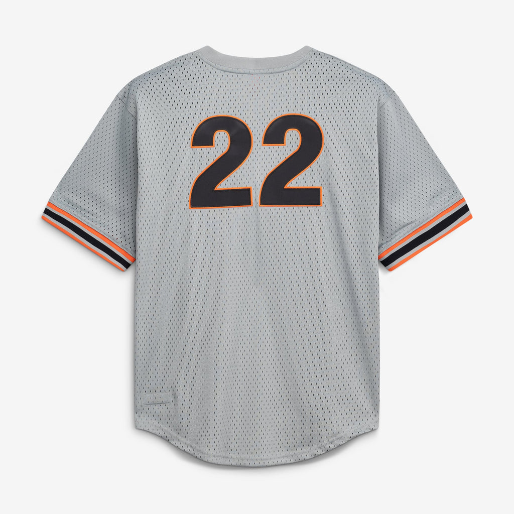 Men's San Francisco Giants Will Clark Mitchell & Ness Gray Authentic Batting Practice Jersey - 4