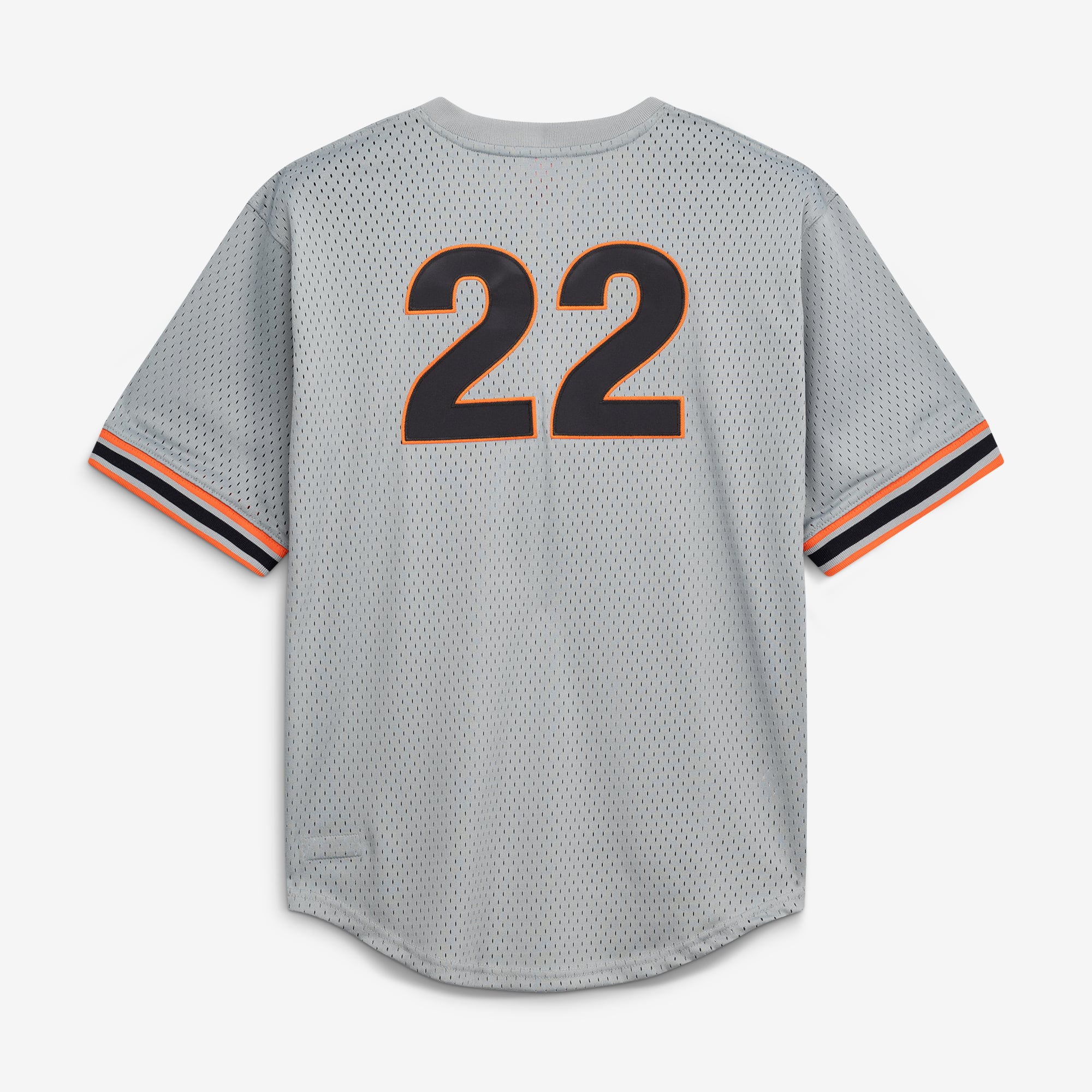 Men's San Francisco Giants Will Clark Mitchell & Ness Gray Authentic Batting Practice Jersey - 4
