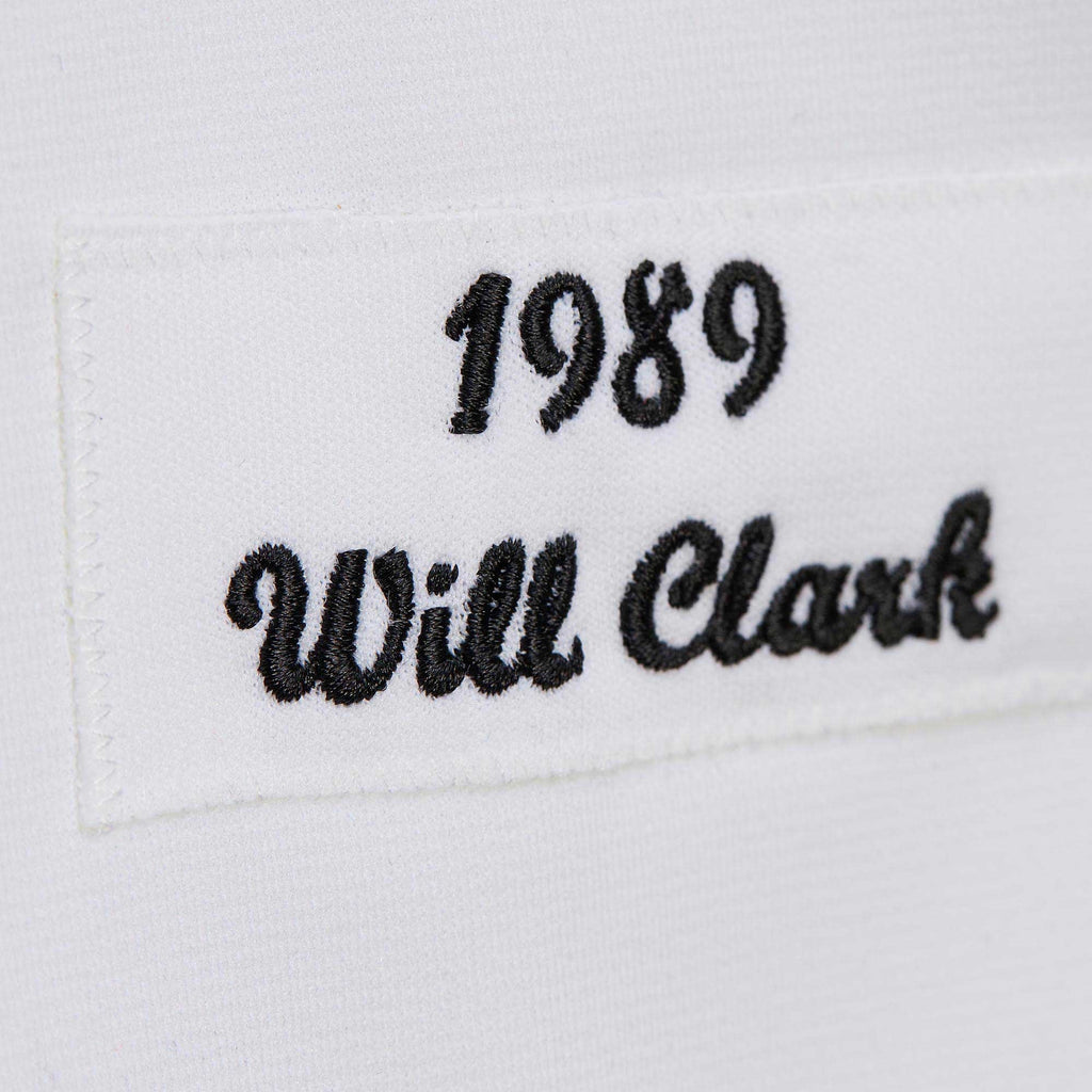 Men's San Francisco Giants Will Clark Mitchell & Ness White Cooperstown Collection 1989 Authentic Jersey - 7