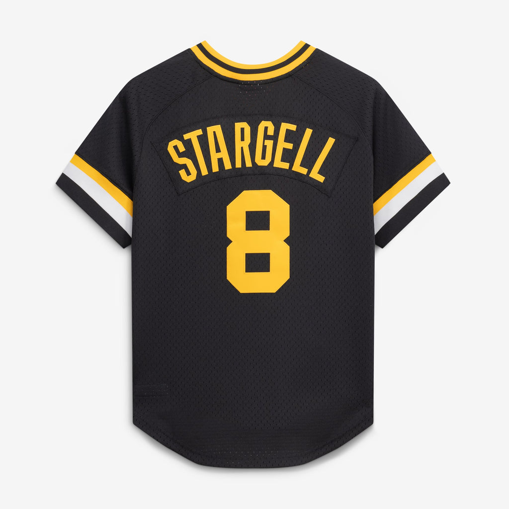 Men's Pittsburgh Pirates Willie Stargell Mitchell & Ness Black Authentic Batting Practice Jersey - 4