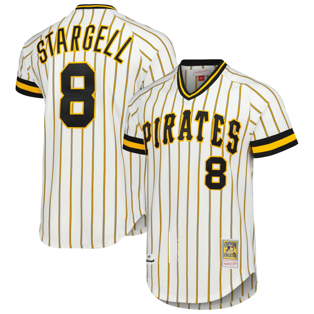 Men's Pittsburgh Pirates Willie Stargell Mitchell & Ness White Cooperstown Collection 1979 Authentic Jersey - 2
