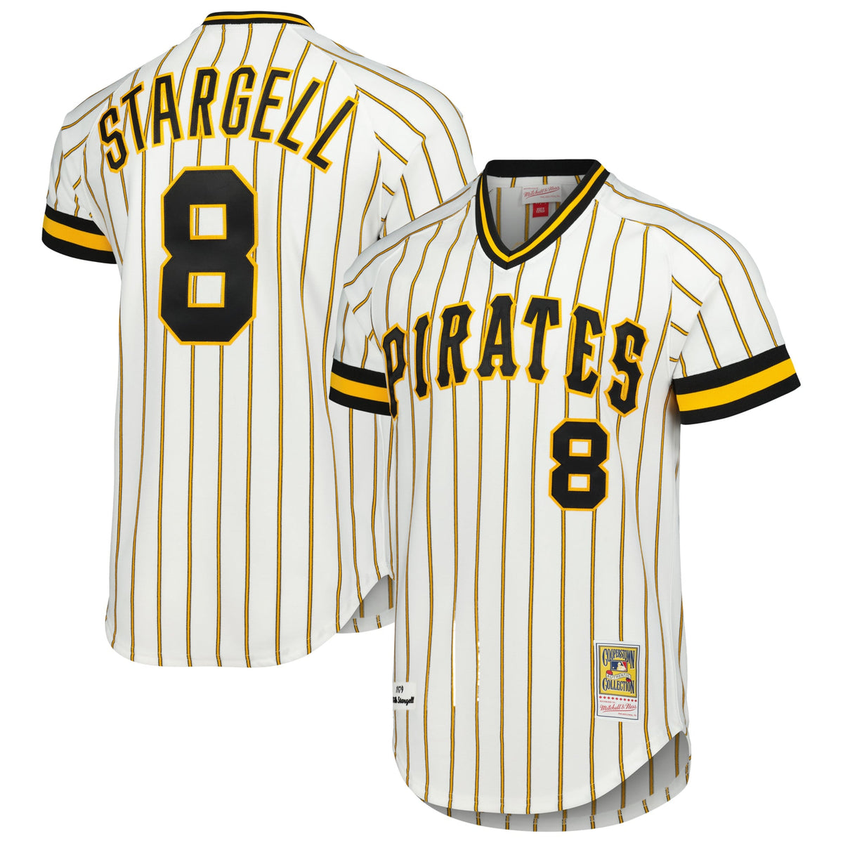 Men's Pittsburgh Pirates Willie Stargell Mitchell & Ness White Cooperstown Collection 1979 Authentic Jersey - 2