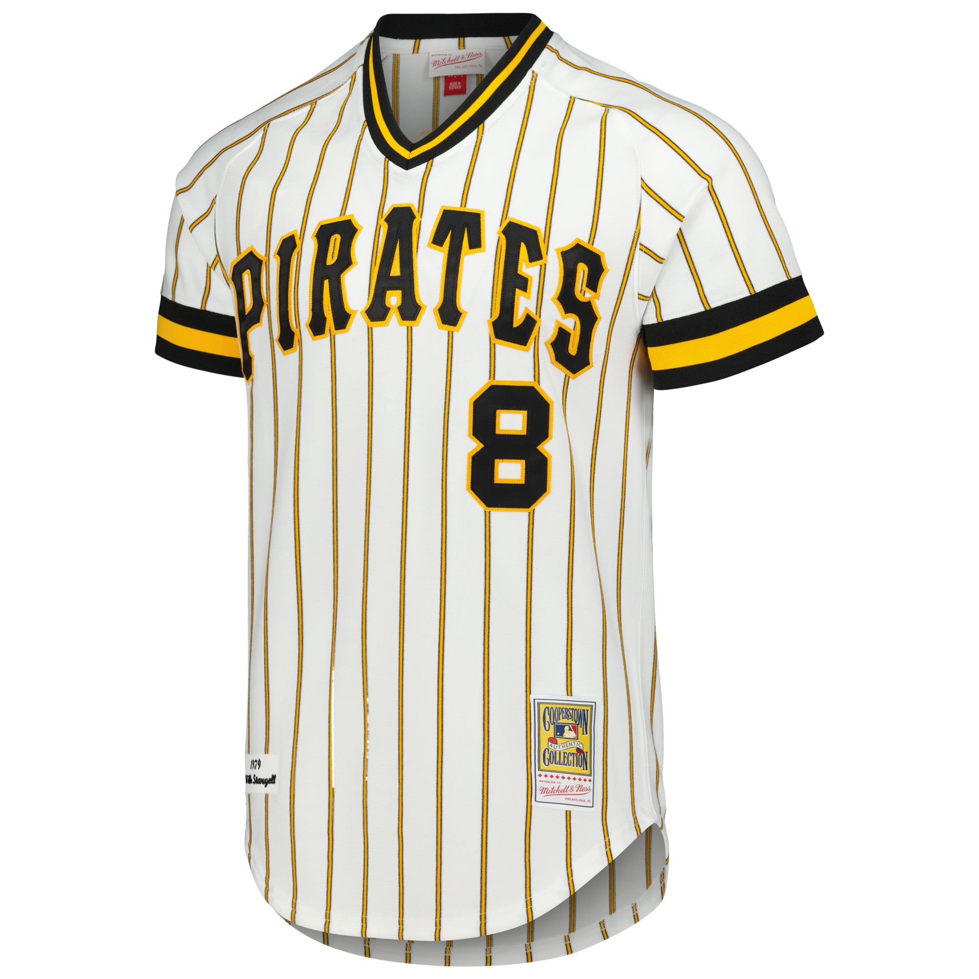 Men's Pittsburgh Pirates Willie Stargell Mitchell & Ness White Cooperstown Collection 1979 Authentic Jersey - 3