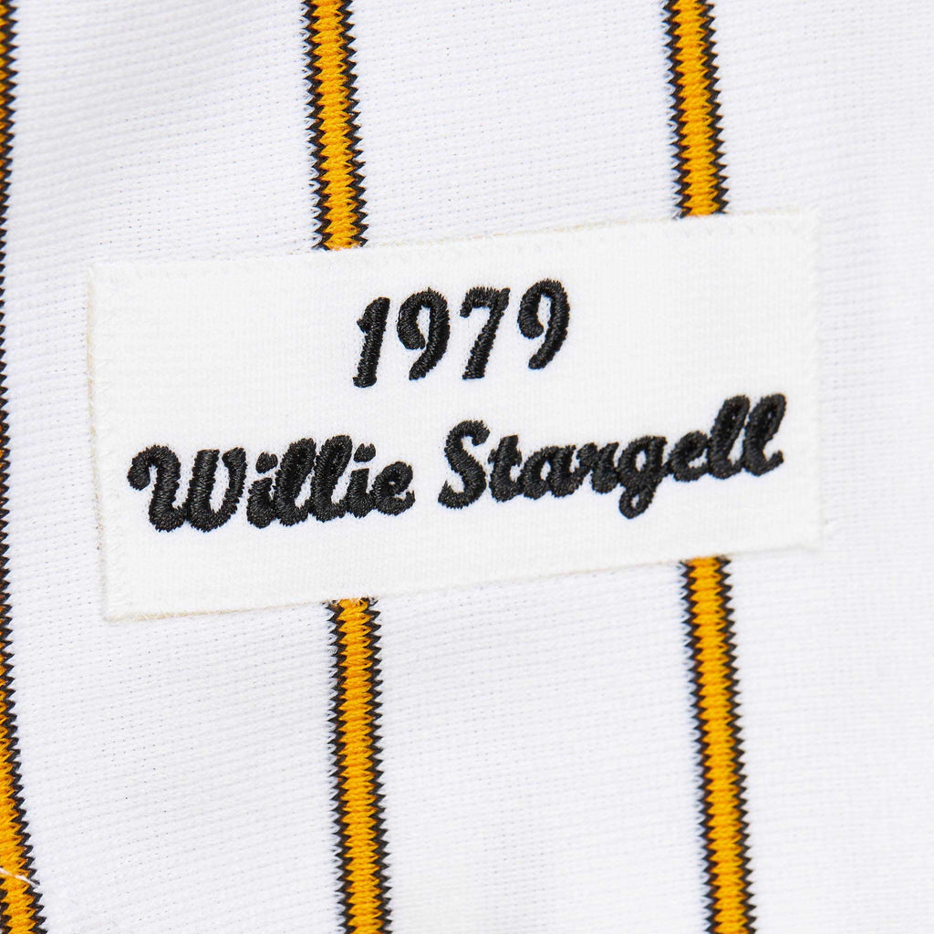 Men's Pittsburgh Pirates Willie Stargell Mitchell & Ness White Cooperstown Collection 1979 Authentic Jersey - 7