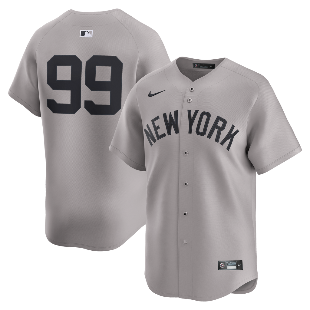 Men's New York Yankees Aaron Judge Nike Gray Road Limited Player Jersey