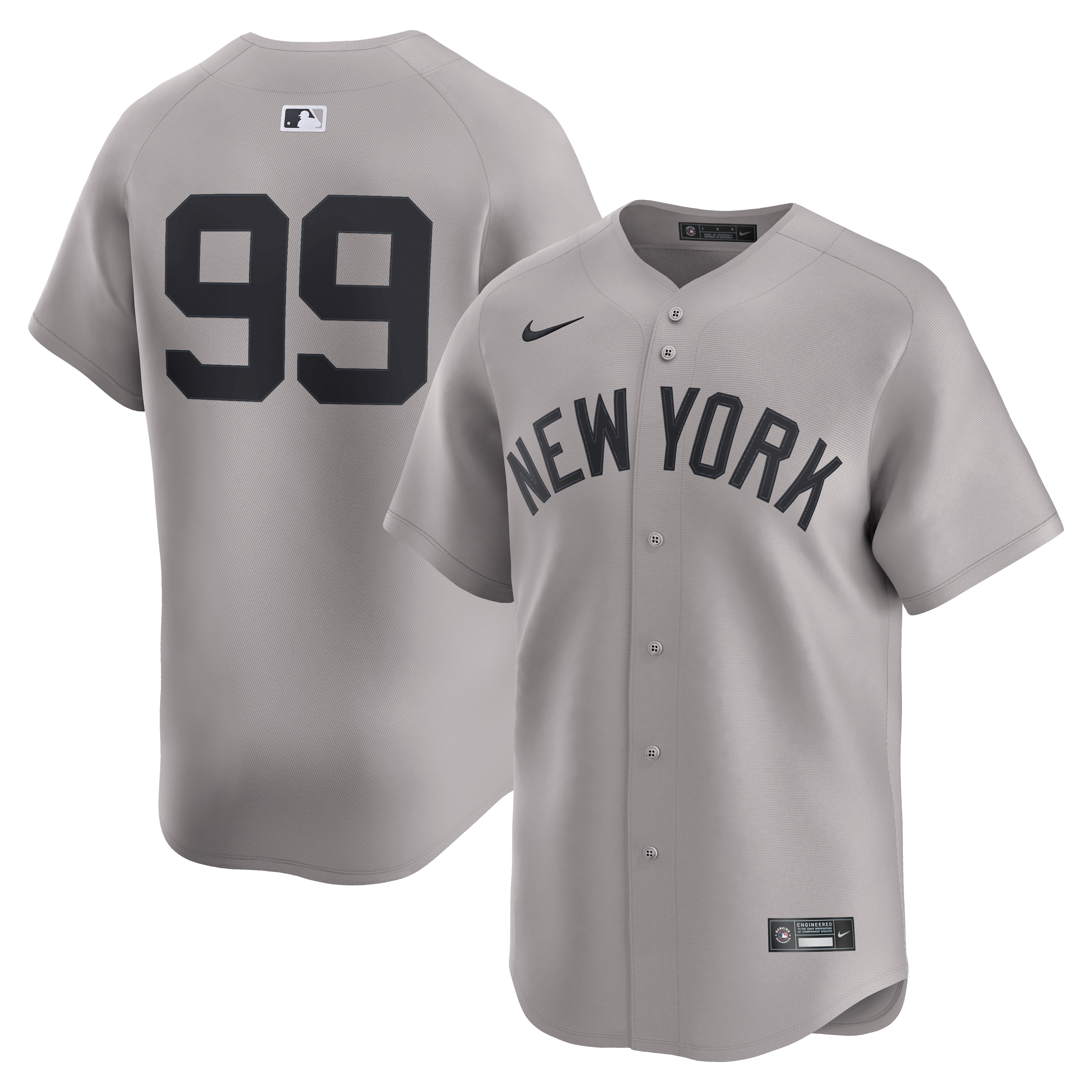 Men's New York Yankees Aaron Judge Nike Gray Road Limited Player Jersey