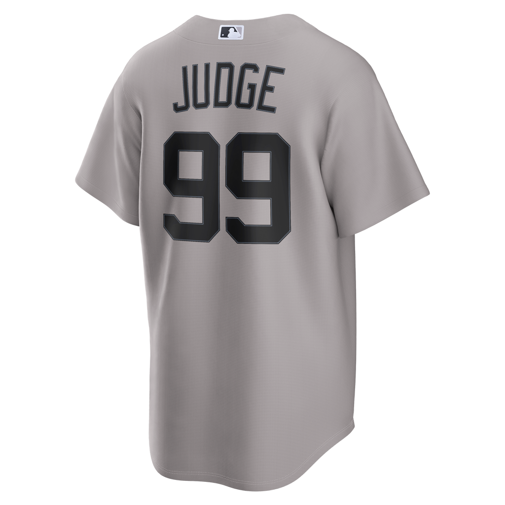 Men's New York Yankees Aaron Judge Nike Gray Road Replica Jersey - 4