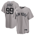 Men's New York Yankees Aaron Judge Nike Gray Road Replica Jersey