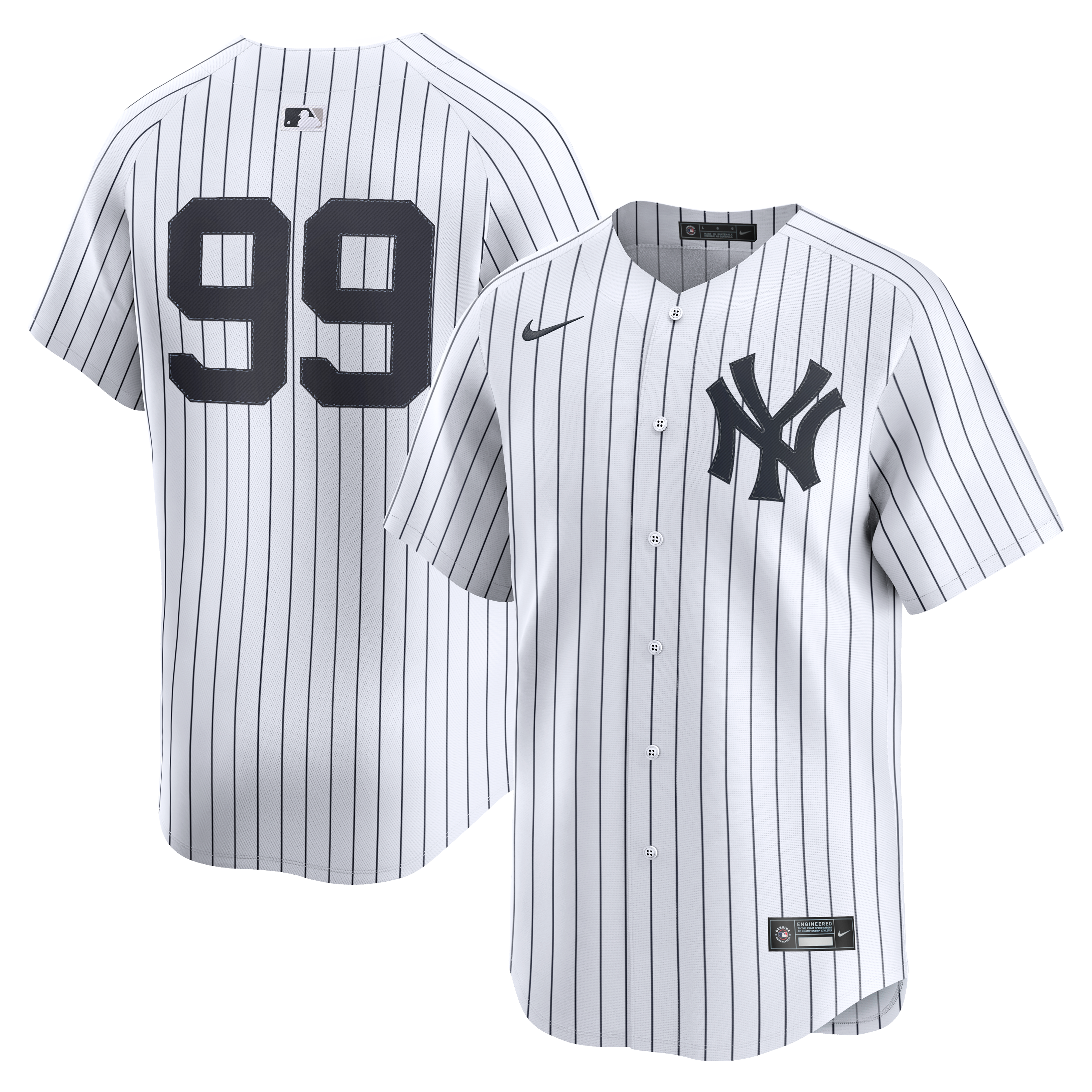 Men's New York Yankees Aaron Judge Nike White Home Limited Player Jersey - 2