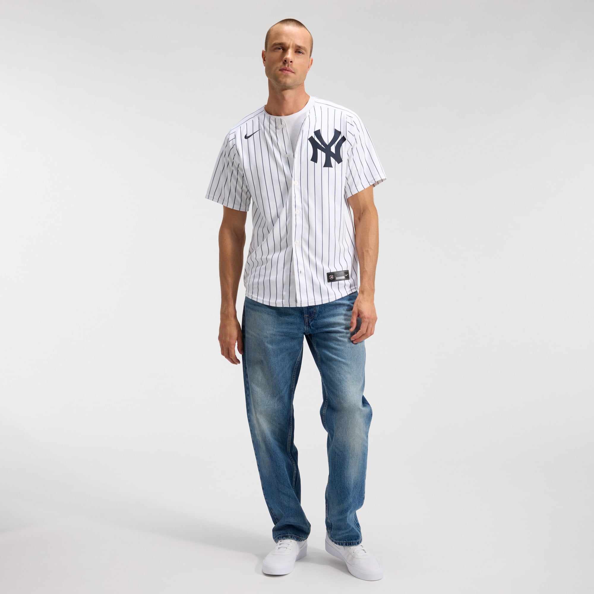 Men's New York Yankees Aaron Judge Nike White Home Limited Player Jersey - 5