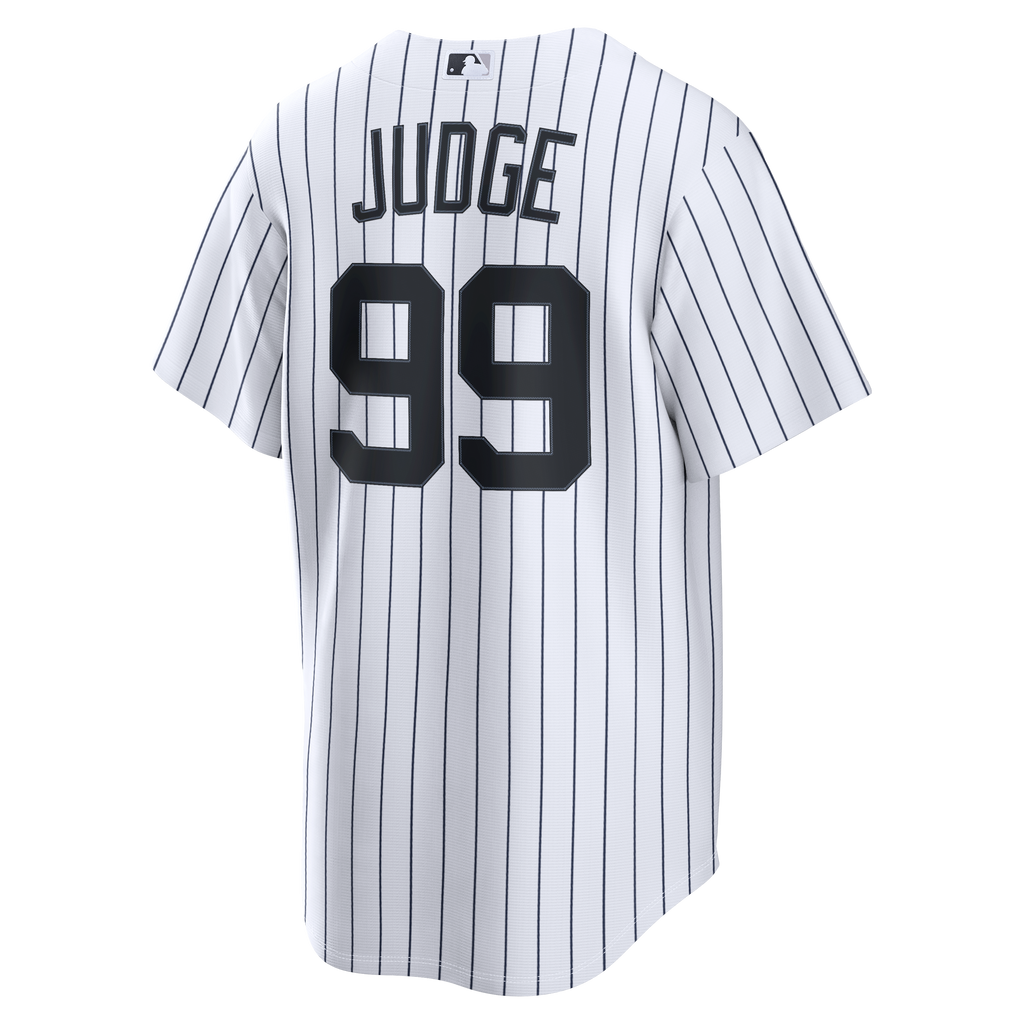 Men's New York Yankees Aaron Judge Nike White Home Replica Jersey - 4
