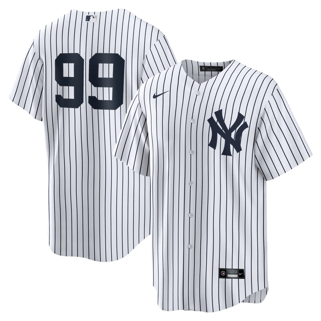 Men's New York Yankees Aaron Judge Nike White Home Replica Player Name Jersey - 2