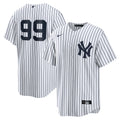 Men's New York Yankees Aaron Judge Nike White Home Replica Player Name Jersey